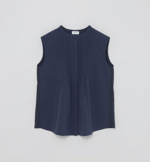 MACKINTOSH PHILOSOPHY「フロントタックチュニックブラウス」|シャツ・ブラウス|ネイビー