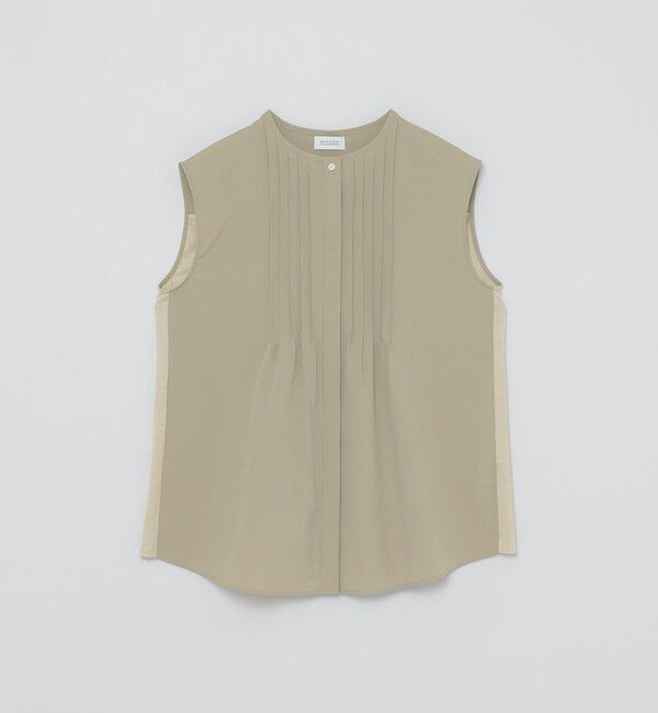 MACKINTOSH PHILOSOPHY「フロントタックチュニックブラウス」|シャツ・ブラウス|ベージュ