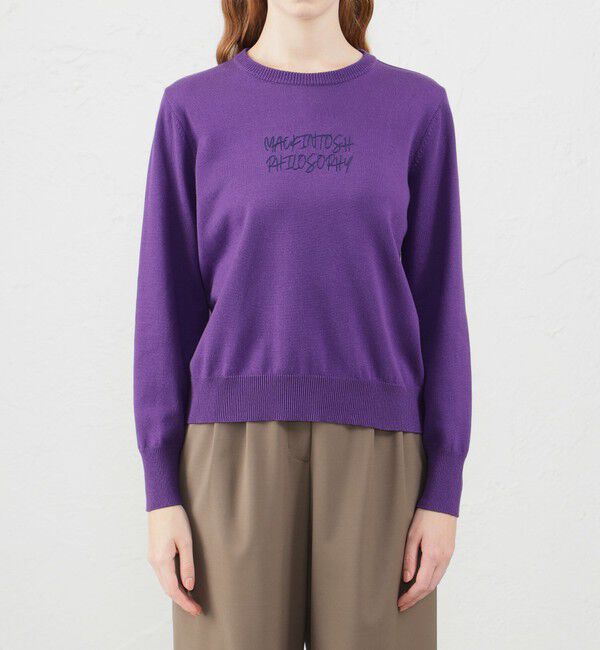 MACKINTOSH PHILOSOPHY「ライティングロゴニット」|ニット・セーター|
