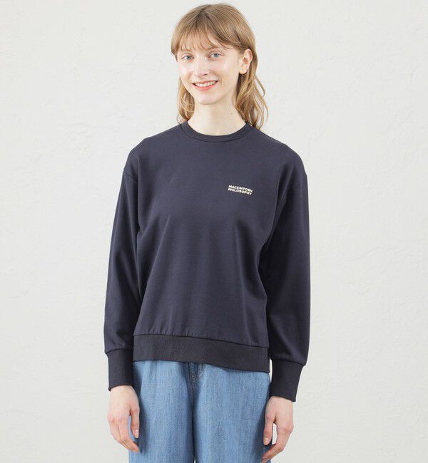 MACKINTOSH PHILOSOPHY「ミニ裏毛ロゴスウェット」|Tシャツ・カットソー|ネイビー