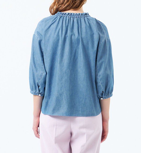 MACKINTOSH PHILOSOPHY「ライトデニムフリルカラーシャツ」|シャツ・ブラウス|