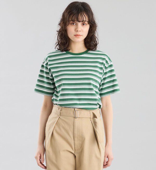 MACKINTOSH PHILOSOPHY「GREY LABEL マルチボーダーカットソー」|Tシャツ・カットソー|グリーン