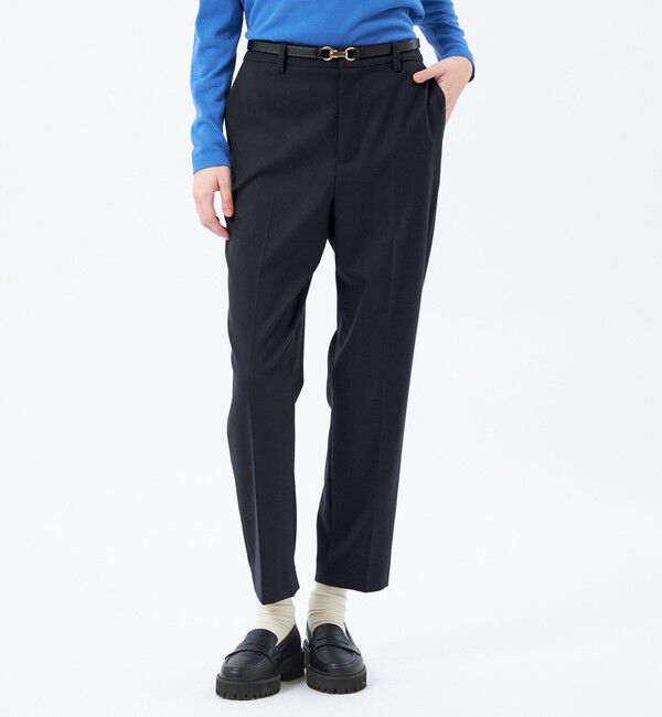 MACKINTOSH PHILOSOPHY「ウォッシャブルウールテーパードパンツ」|その他|ネイビー