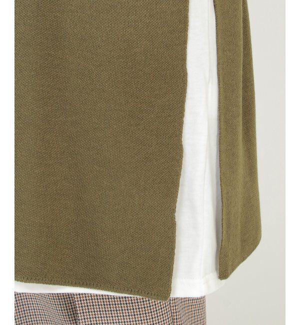 ikka「ベルト付きロングニットベストアンサンブル」|ワンピース|