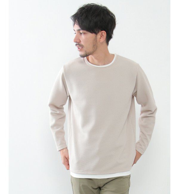 ikka「パイナップルレイヤードロンT」|Tシャツ・カットソー|