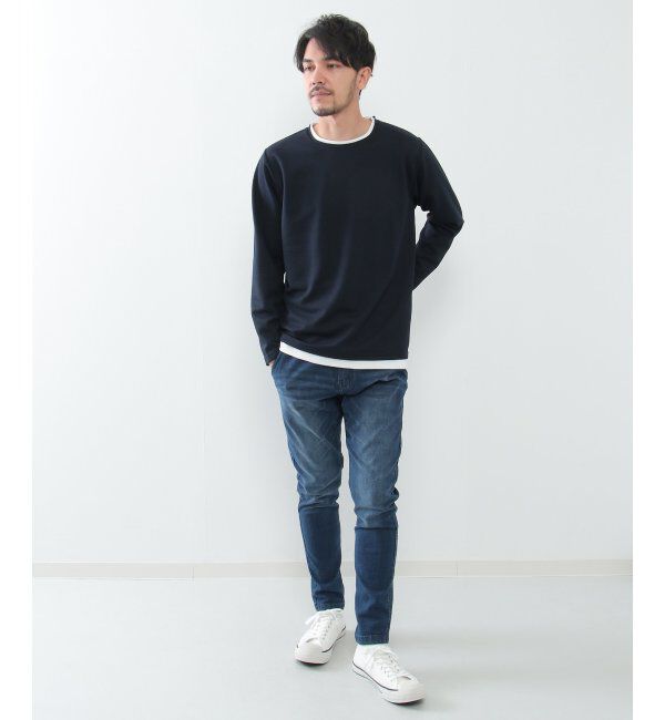 ikka「パイナップルレイヤードロンT」|Tシャツ・カットソー|