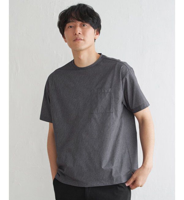 ikka「GOKU楽AIR ポケットTシャツ」|Tシャツ・カットソー|グレイ