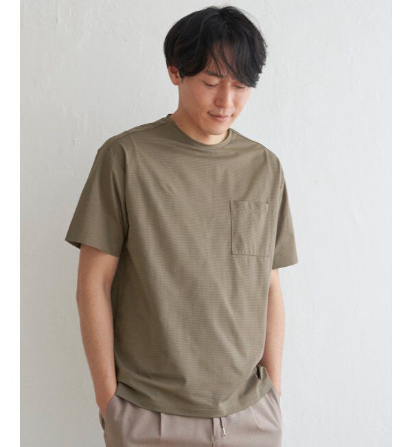 ikka「GOKU楽AIR ポケットTシャツ」|Tシャツ・カットソー|ベージュ