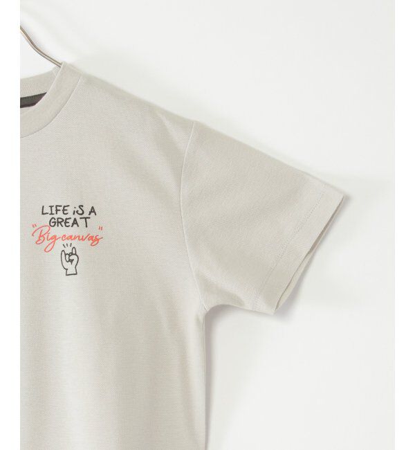 ikka kids「鹿の子裾レイヤープリントTシャツ（120~160cm）」|Tシャツ・カットソー|