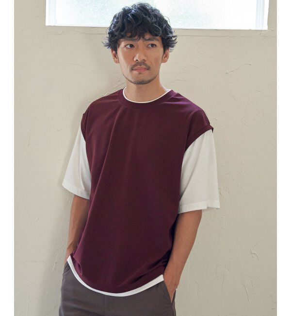 ikka「速乾COOLフェイクベストＴシャツ」|Tシャツ・カットソー|