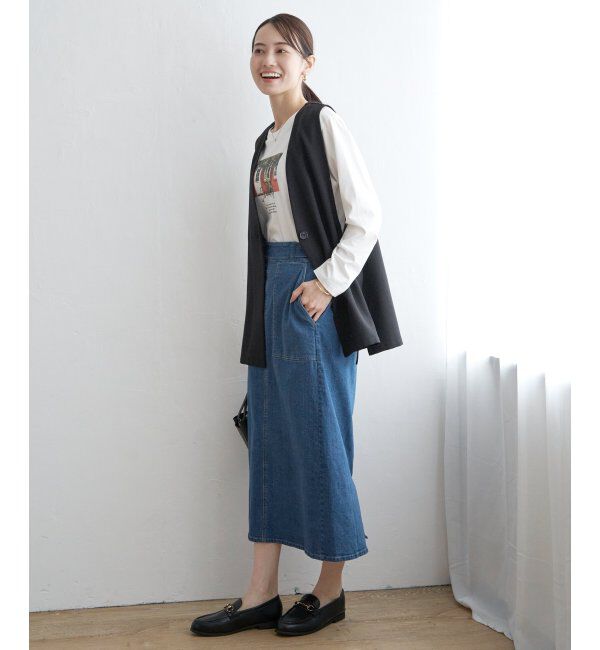 ikka「【親子おそろい】テーラードジレ」|ダウンベスト・ベスト|