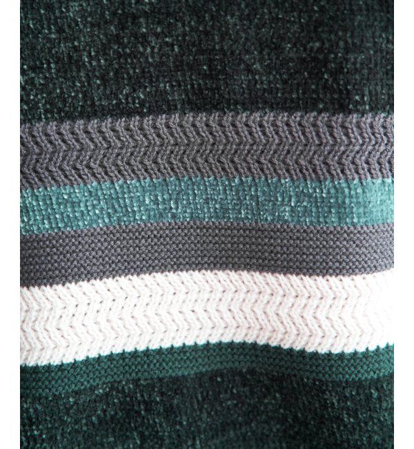 ikka「モールミックスボーダーニット」|プルオーバー|