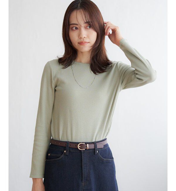 ikka「三角テレコクルーネックプルオーバー」|Tシャツ・カットソー|