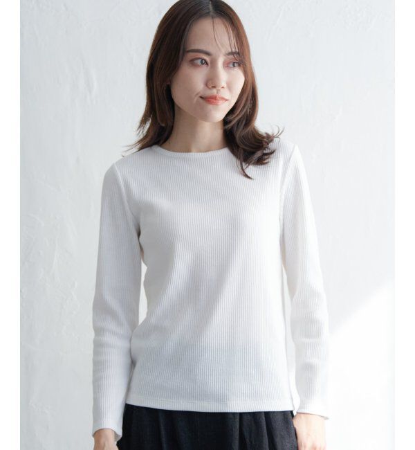 ikka「三角テレコクルーネックプルオーバー」|Tシャツ・カットソー|