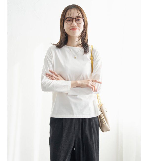 ikka「コットンUSAロンT」|Tシャツ・カットソー|オフホワイト