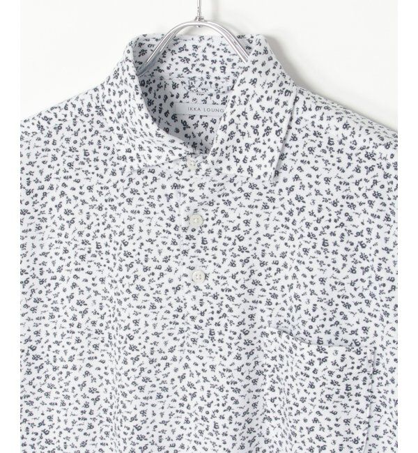 IKKA LOUNGE「コバナガラプリントカノコポロ」|Tシャツ・カットソー|