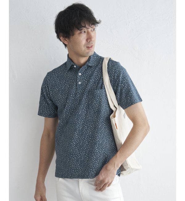 IKKA LOUNGE「コバナガラプリントカノコポロ」|Tシャツ・カットソー|