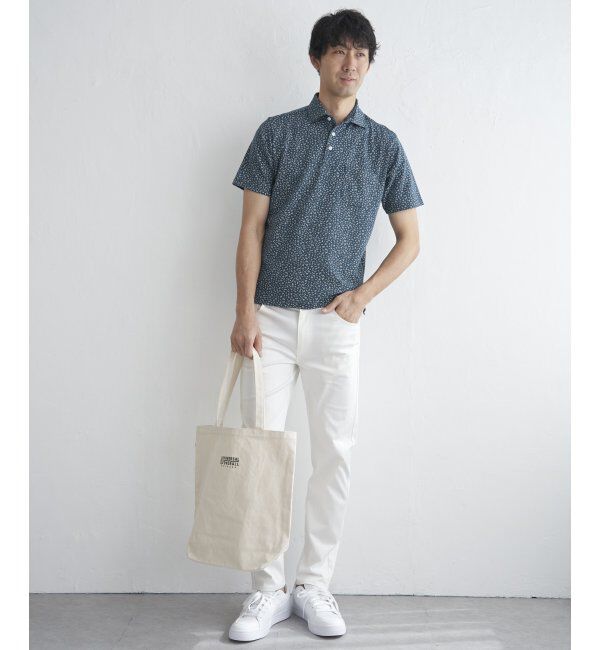 IKKA LOUNGE「コバナガラプリントカノコポロ」|Tシャツ・カットソー|