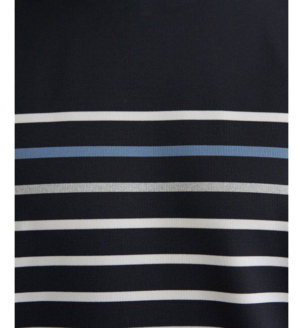 ikka「【接触冷感／吸水速乾】アーバンドライパネルボーダーTシャツ」|Tシャツ・カットソー|