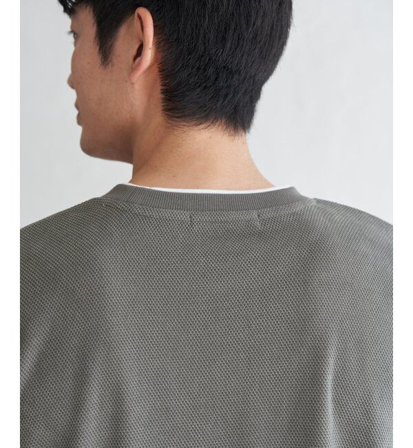 ikka「モール鹿の子フェイクベストロンT」|Tシャツ・カットソー|