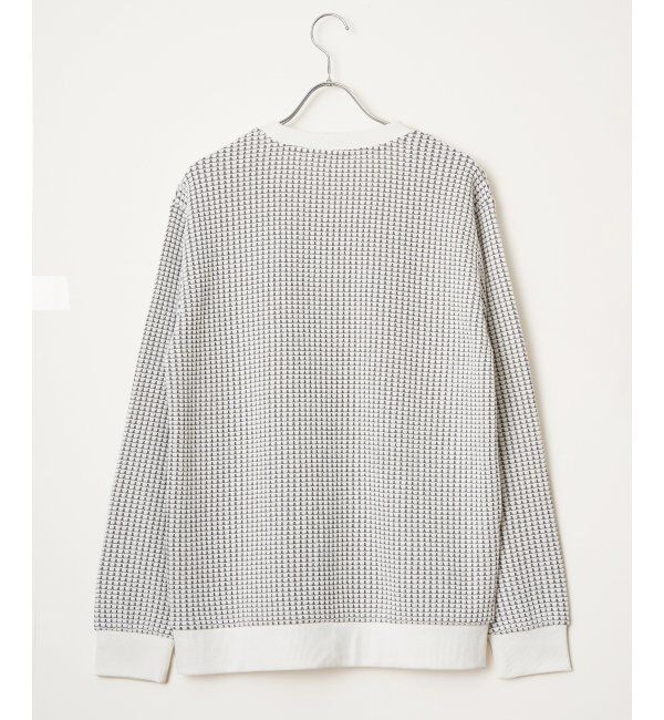 ikka「ビッグワッフルクルーネックプルオーバー」|パーカー|