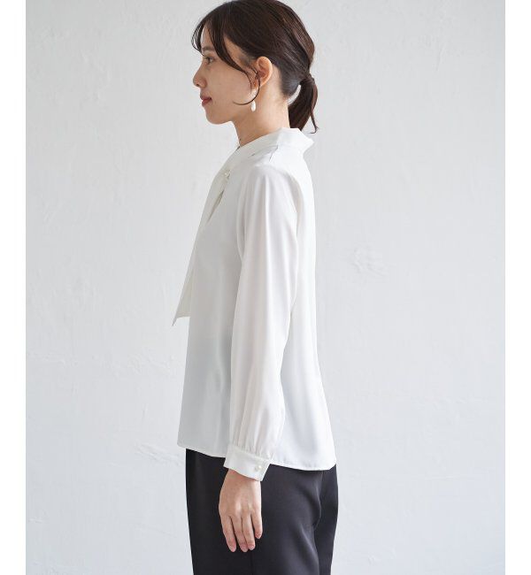 IKKA LOUNGE「ボータイデザインブラウス」|シャツ・ブラウス|