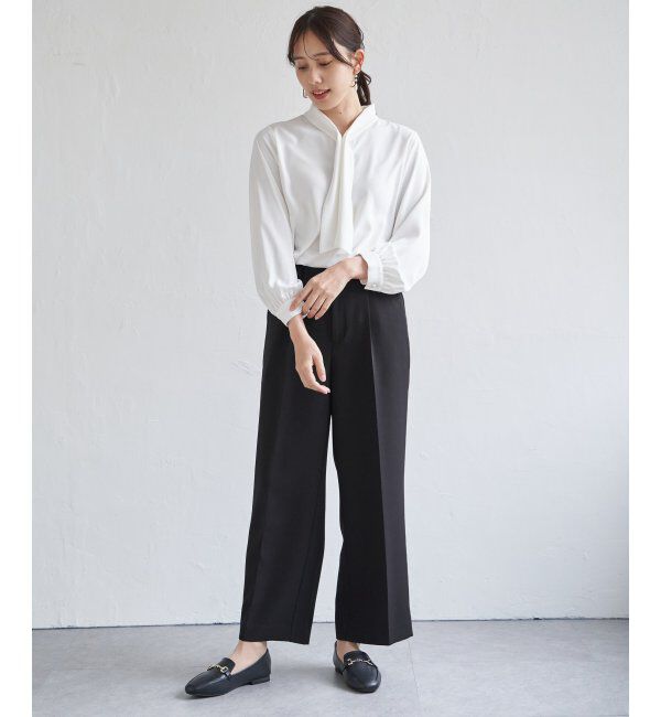 IKKA LOUNGE「ボータイデザインブラウス」|シャツ・ブラウス|