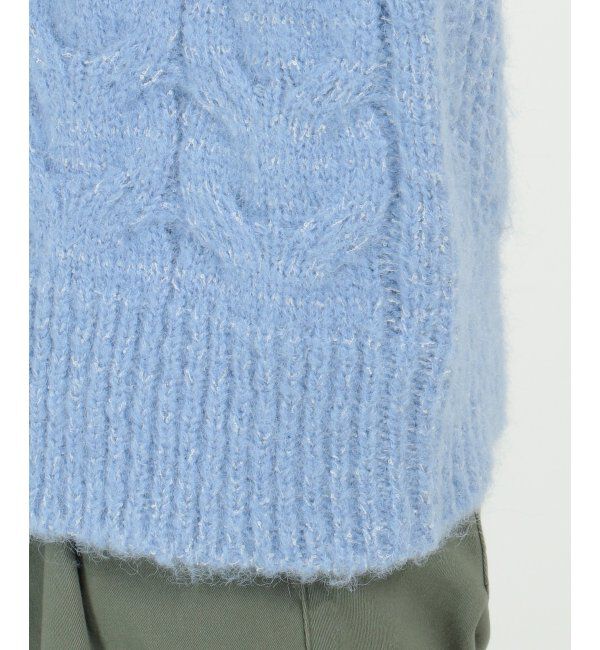 Lbc with Life「ふんわりケーブルニット」|カーディガン|