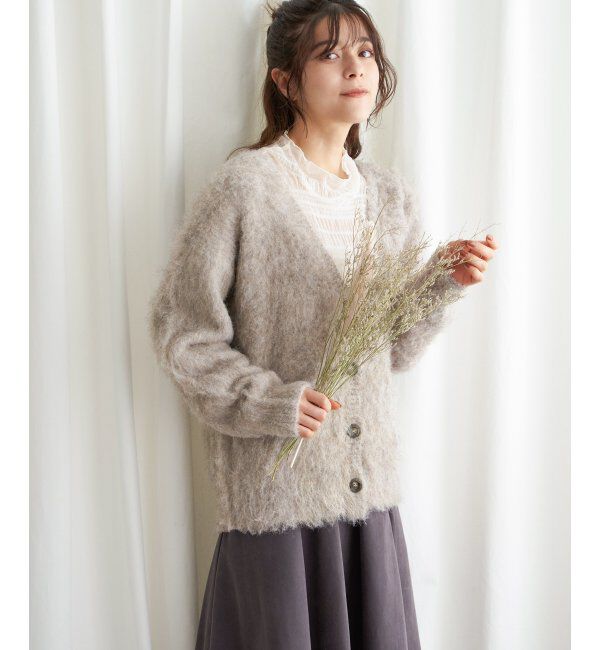 Lbc with Life「ふんわりMIXカーディガン」|カーディガン|