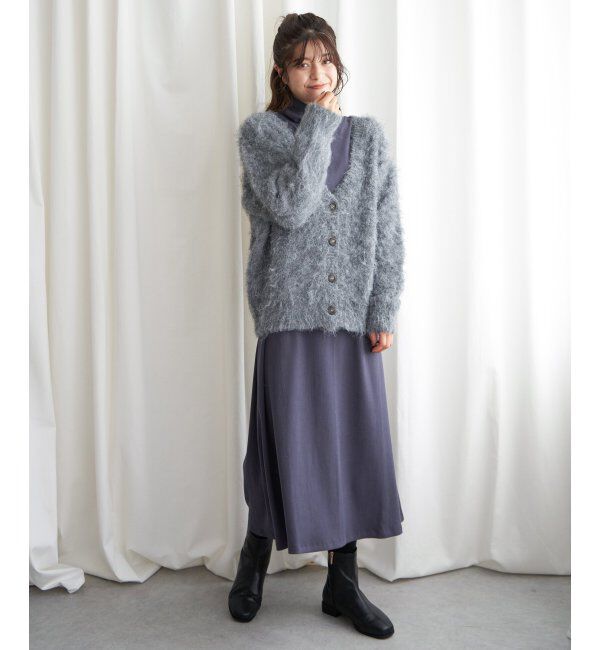 Lbc with Life「ふんわりMIXカーディガン」|カーディガン|
