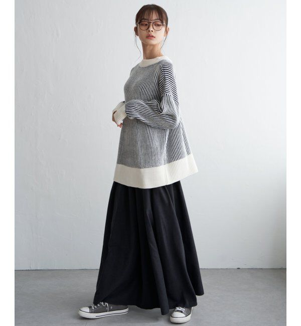 Lbc with Life「ストライプ柄アソートニットプルオーバー」|カーディガン|