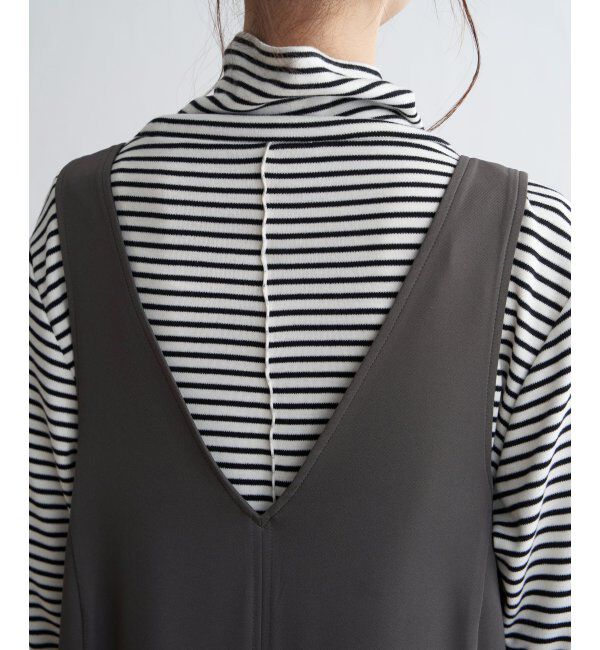 Lbc with Life「Vネック2WAYジャンスカ」|ワンピース|