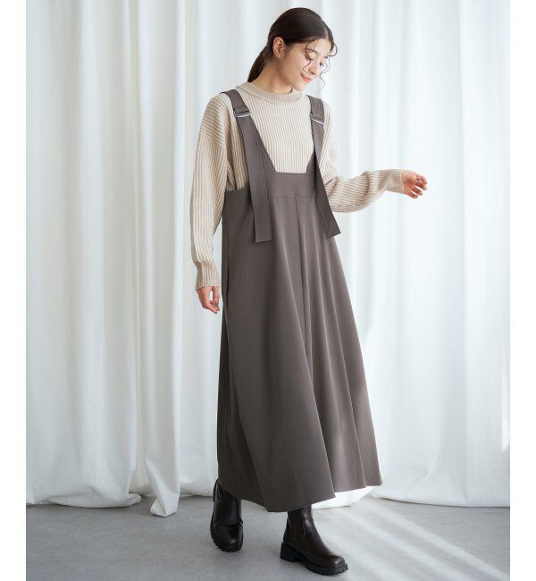 Lbc with Life「Vネック2WAYジャンスカ」|ワンピース|