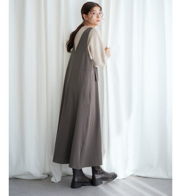 Lbc with Life「Vネック2WAYジャンスカ」|ワンピース|