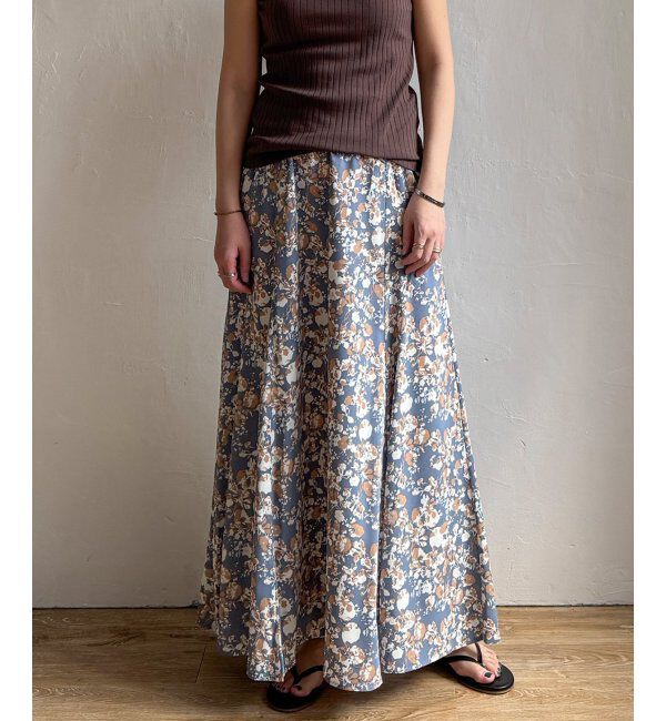 Lbc with Life「プリントマーメイドスカート」|スカート|ブルー