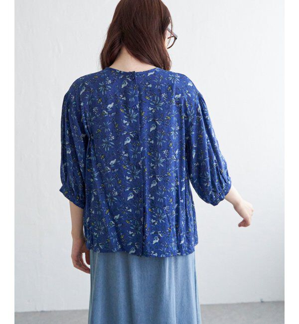 Lbc with Life「2WAYボタニカルプリントブラウス」|シャツ・ブラウス|