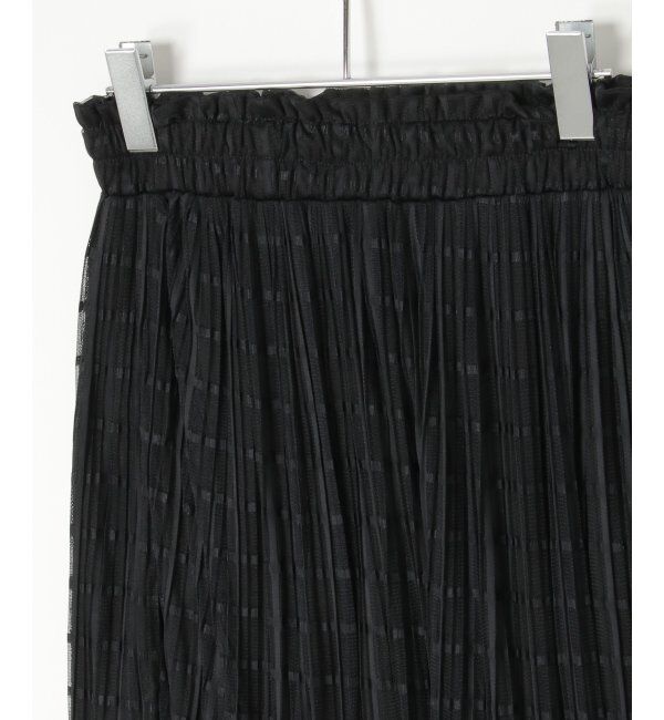 VENCE share style「チェック柄チュールスカート」|スカート|