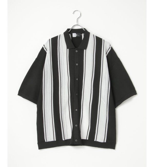 VENCE share style「ストライプケンシュクニットシャツ」|Tシャツ・カットソー|