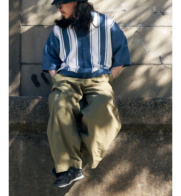 VENCE share style「ストライプケンシュクニットシャツ」|Tシャツ・カットソー|