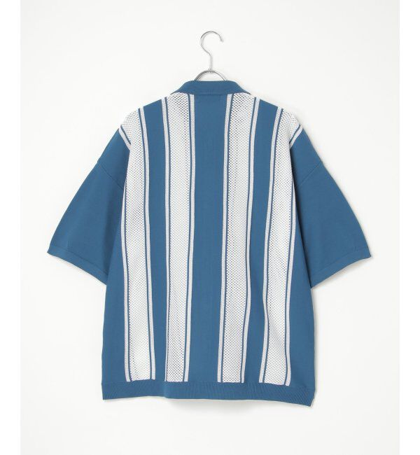 VENCE share style「ストライプケンシュクニットシャツ」|Tシャツ・カットソー|