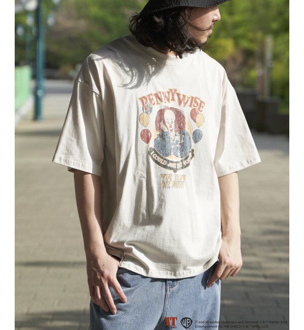 VENCE share style「IT イット ビンテージライクプリントTシャツ」|Tシャツ・カットソー|