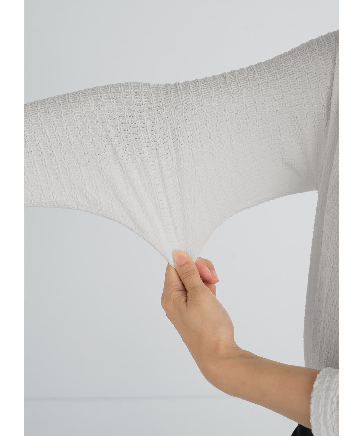 STYLE DELI「凹凸生地の長袖カットソートップス」|Tシャツ・カットソー|