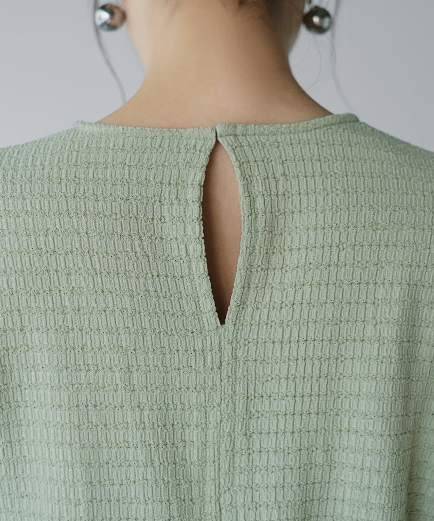 STYLE DELI「凹凸生地の長袖カットソートップス」|Tシャツ・カットソー|