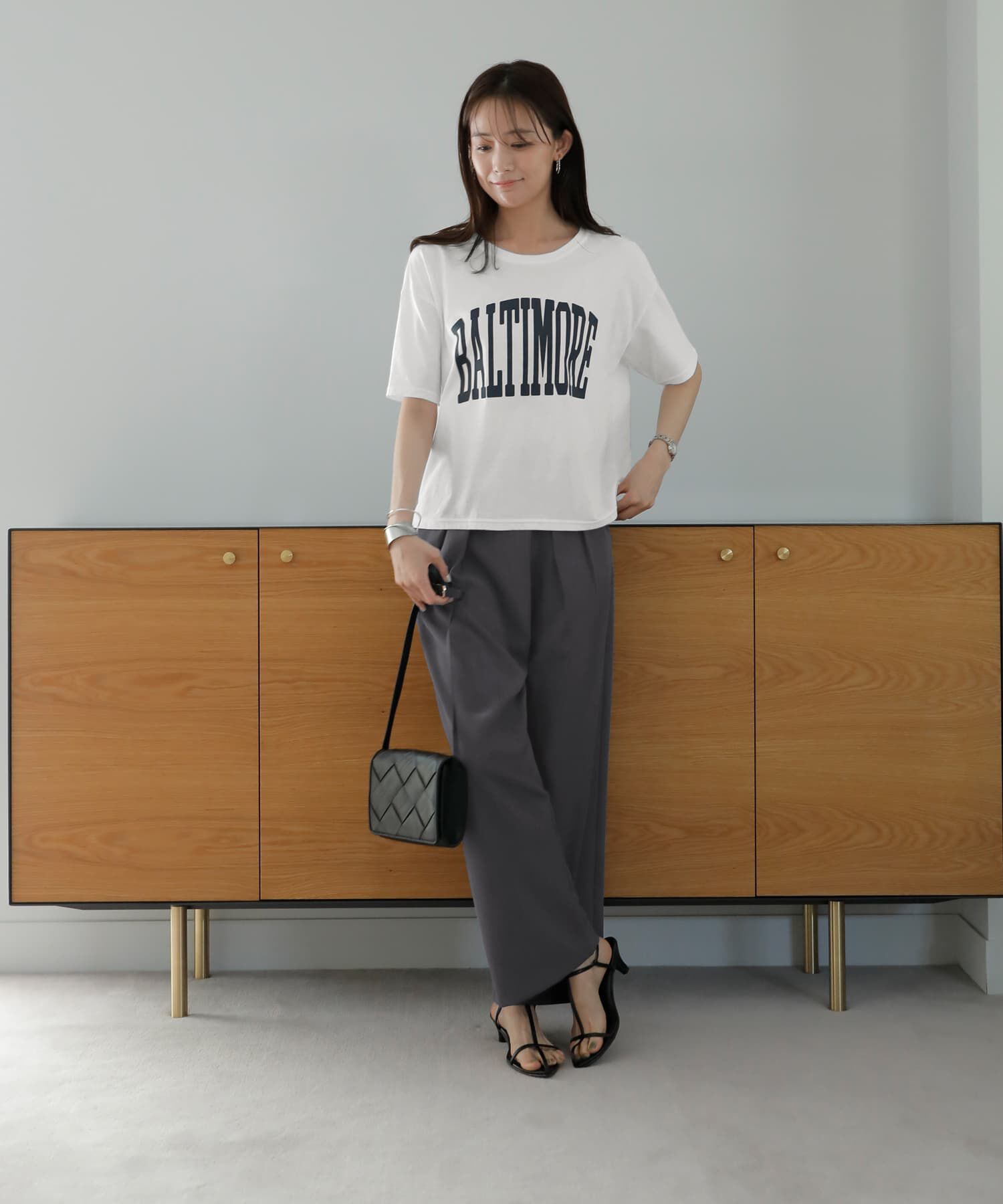 STYLE DELI「【Made in JAPAN】ロゴプリントTシャツ／BALTIMORE」|Tシャツ・カットソー|