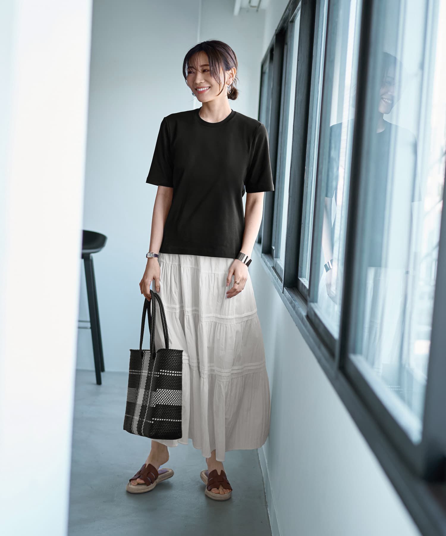 STYLE DELI「【ものづくりJAPAN】スタリッシュ４分袖Tシャツ」|Tシャツ・カットソー|