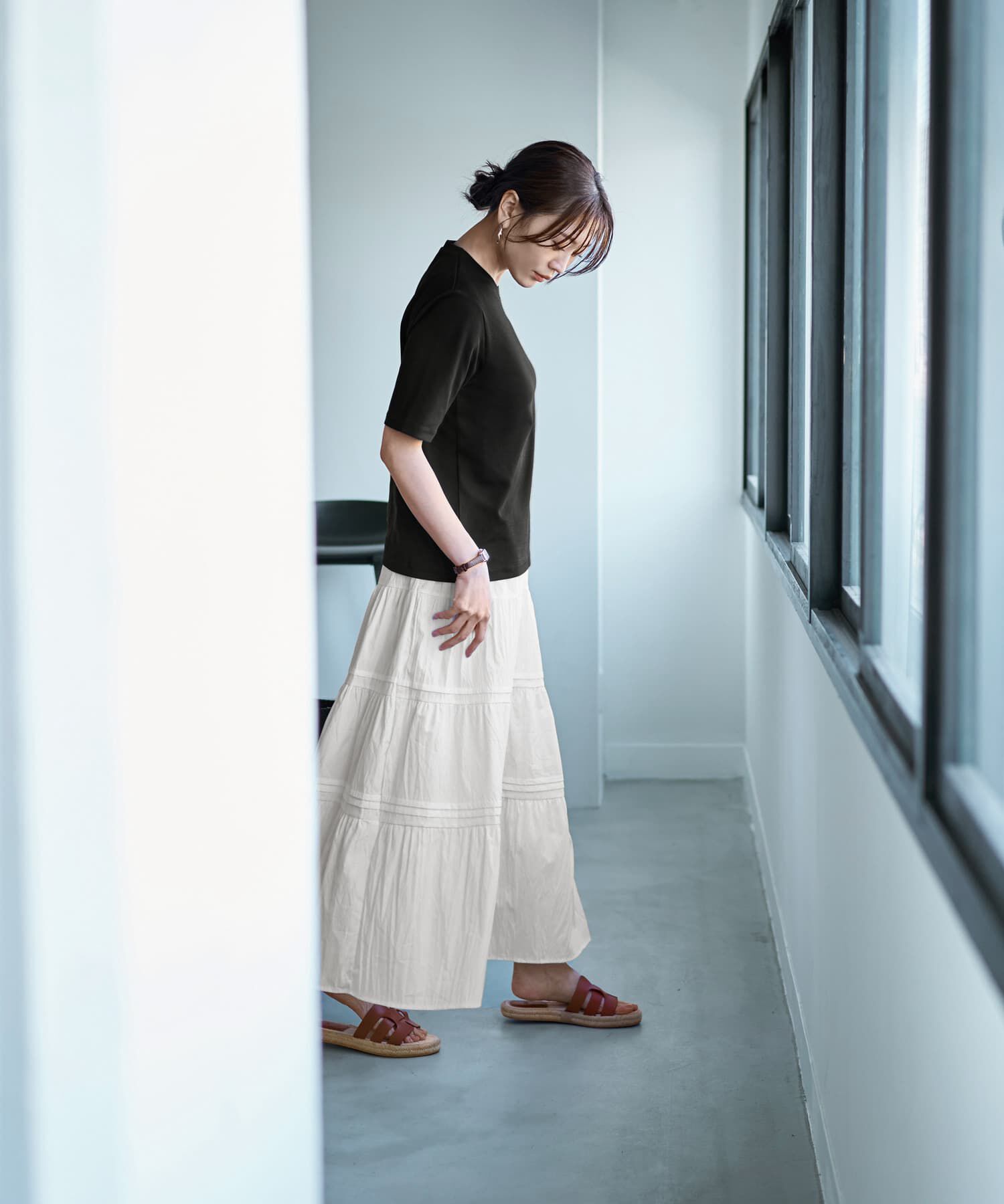 STYLE DELI「【ものづくりJAPAN】スタリッシュ４分袖Tシャツ」|Tシャツ・カットソー|