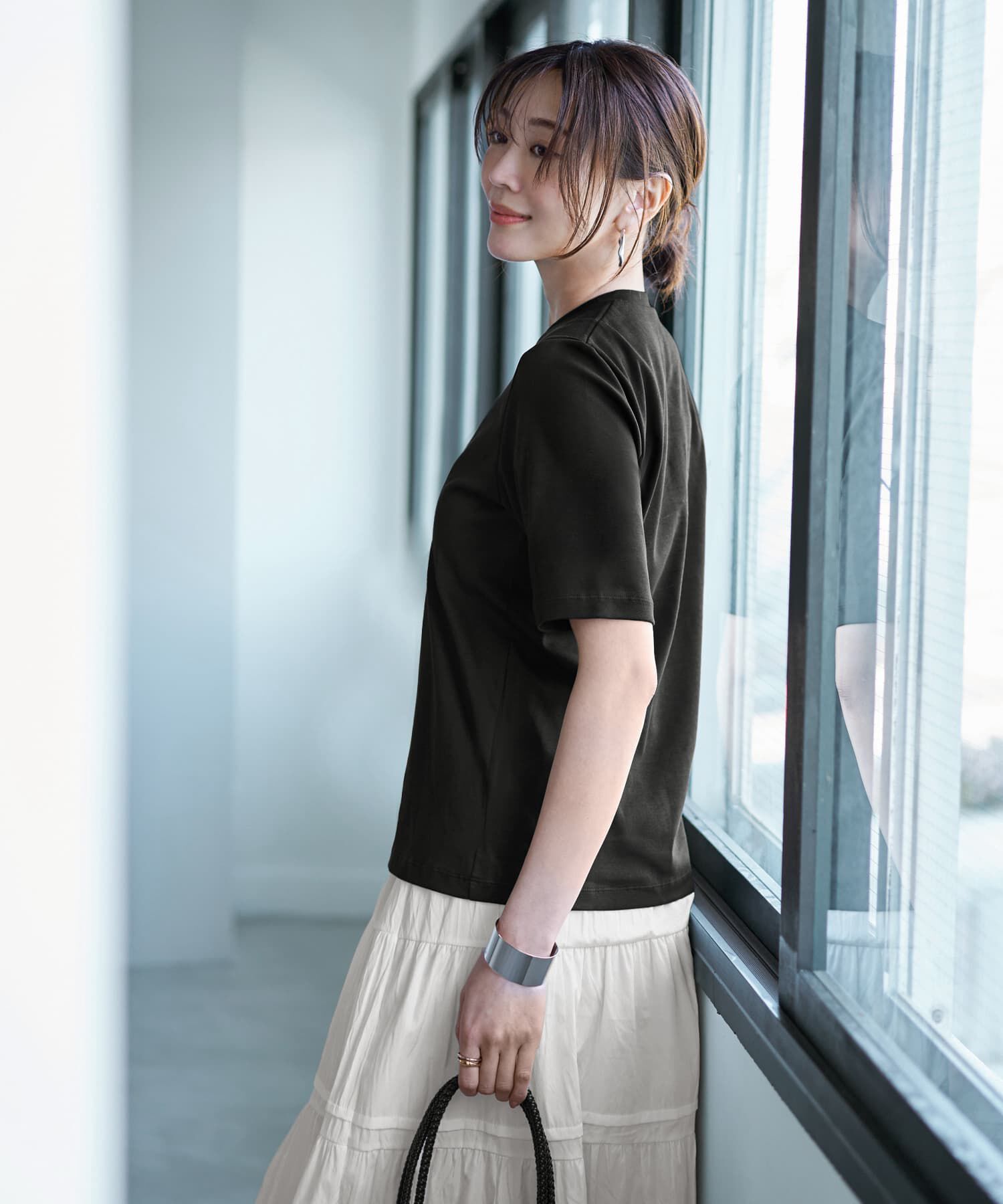 STYLE DELI「【ものづくりJAPAN】スタリッシュ４分袖Tシャツ」|Tシャツ・カットソー|