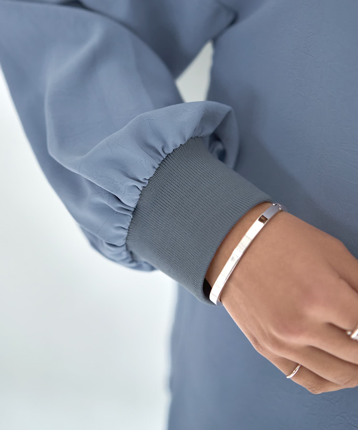 STYLE DELI「シワFREEスルスル袖リブシャツ」|シャツ・ブラウス|