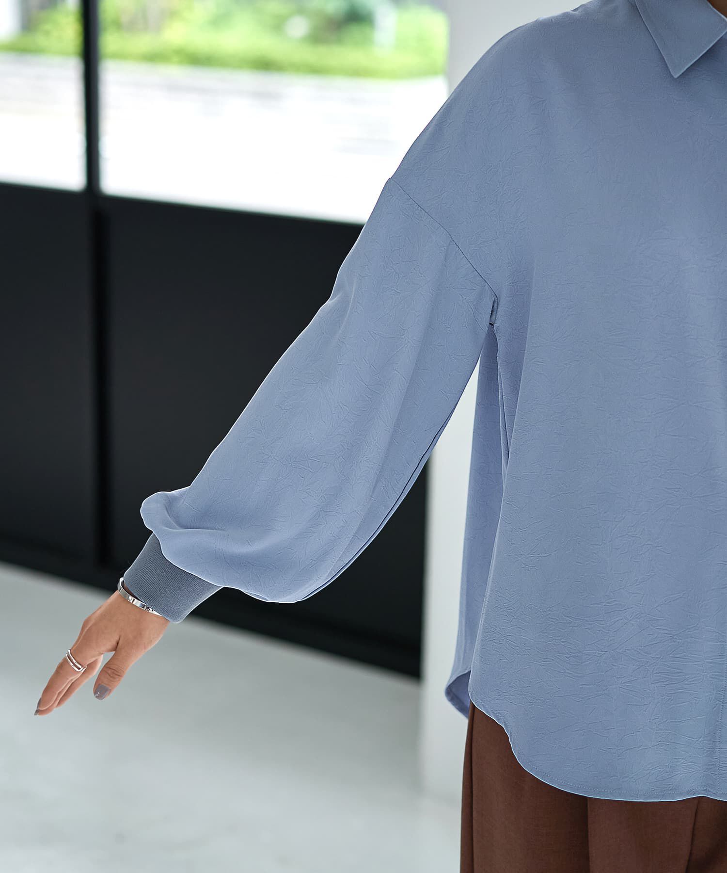 STYLE DELI「シワFREEスルスル袖リブシャツ」|シャツ・ブラウス|