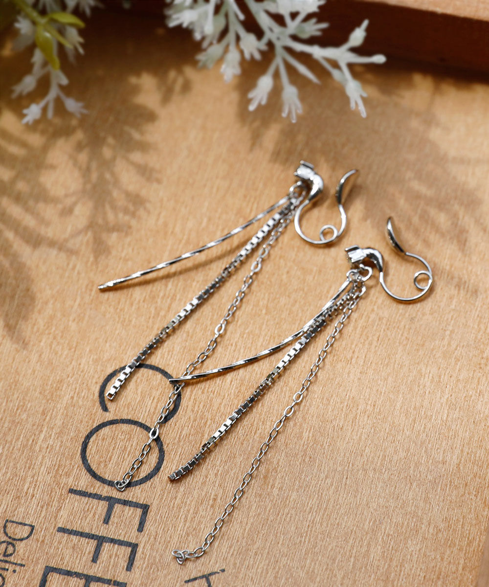 colleca la「ループフィット・ロングチェーンイヤリング」|イヤリング|シルバー